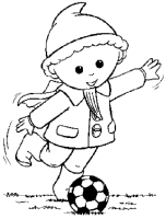 A coloring page of the sandman